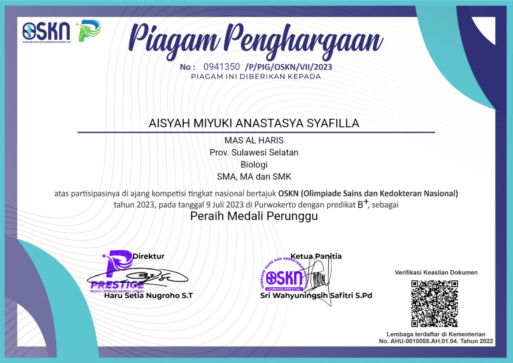 Certificate 3